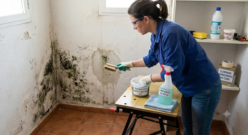 eliminar manchas de humedad en las paredes